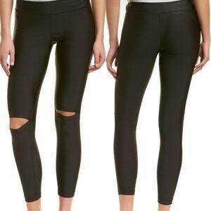 Nesh Peek-a-boo Split Knee‎ Black Legging